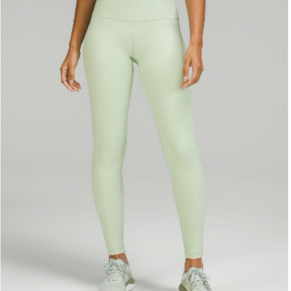 Lululemon Creamy Mint High-Waisted Leggings